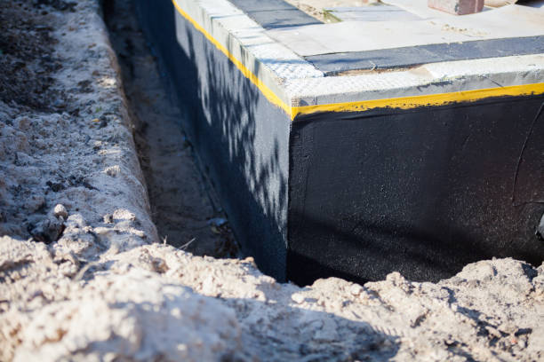 Residential Interior Drainage System installation at a Lyons, NY home by SJ Waterproofing Pros